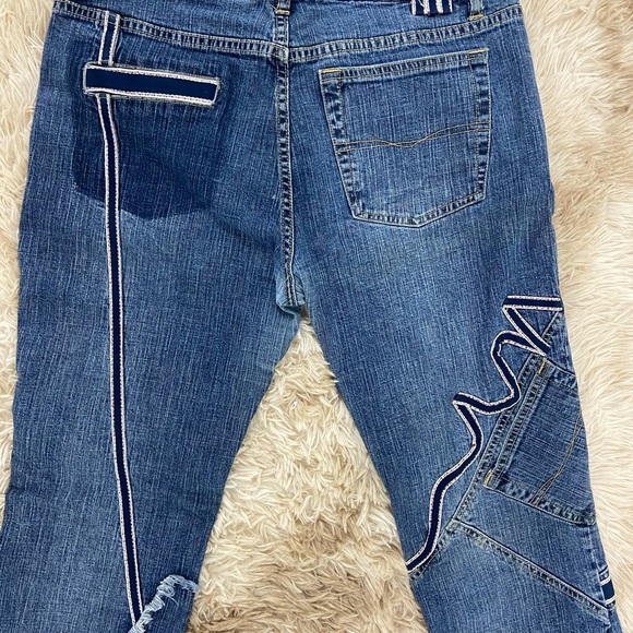 Vintage Pepe Distressed Patchwork Jeans - Picture 10 of 11